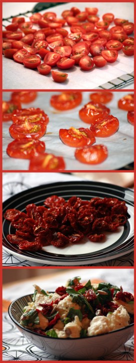 Torkade tomater och mozzarellasallad Torkade tomater och mozzarellasallad