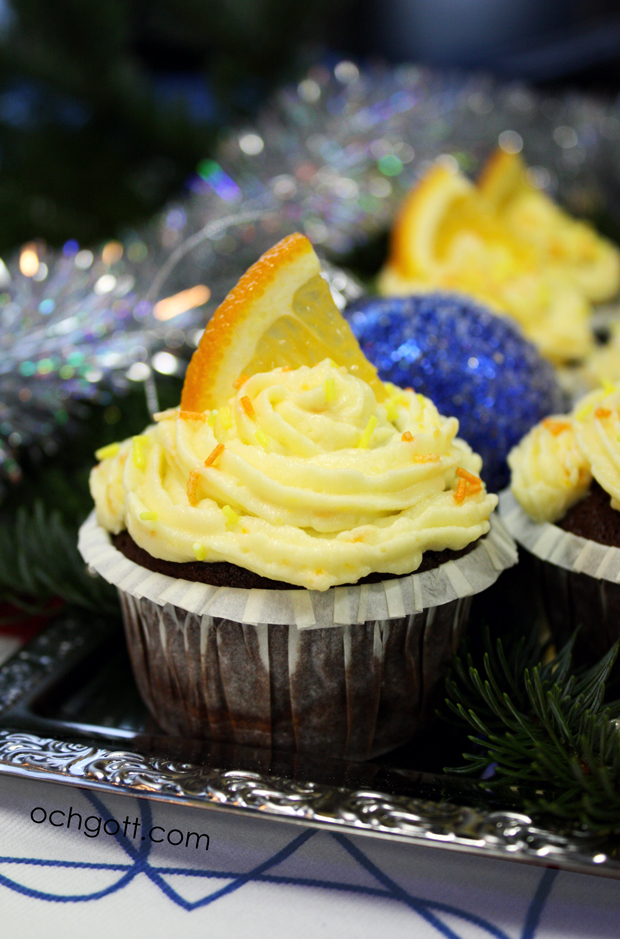 Julgransplundrarcupcakes