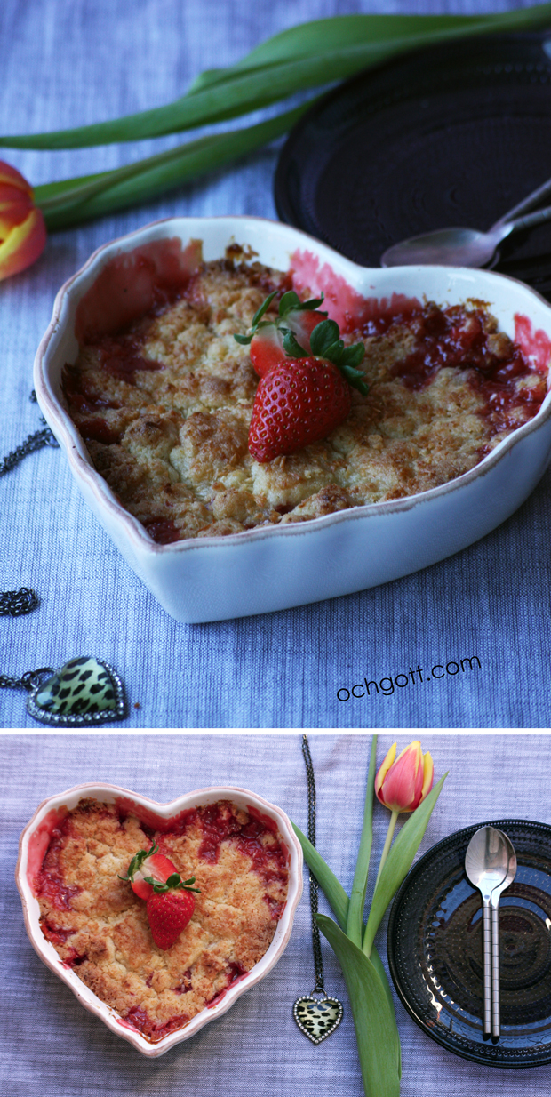 Jordgubbspaj med lime och kokos