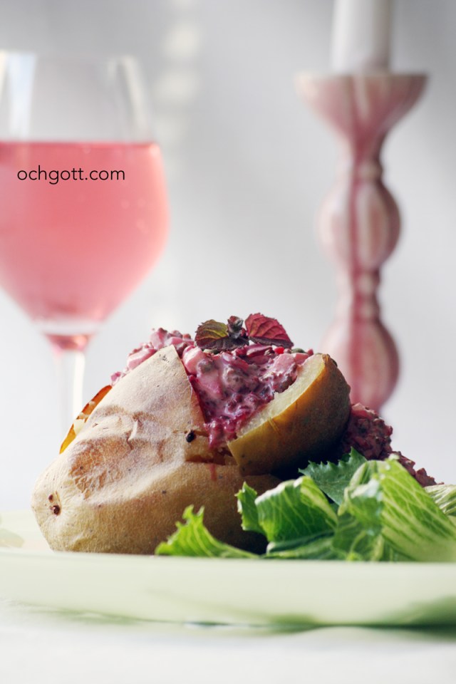 Bakad potatis med köttfärsröra