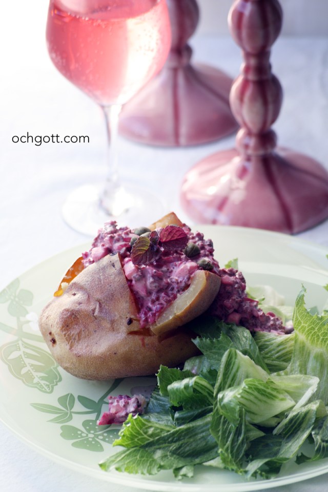 Bakad potatis med köttfärsröra