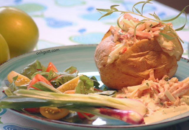 Bakad potatis med skinkröra