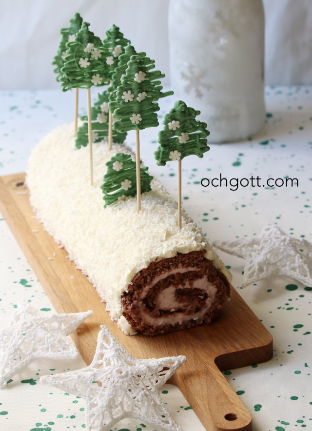 Julstubbe med polkagrisfyllning - Foto: Britt-Marie Knutsson