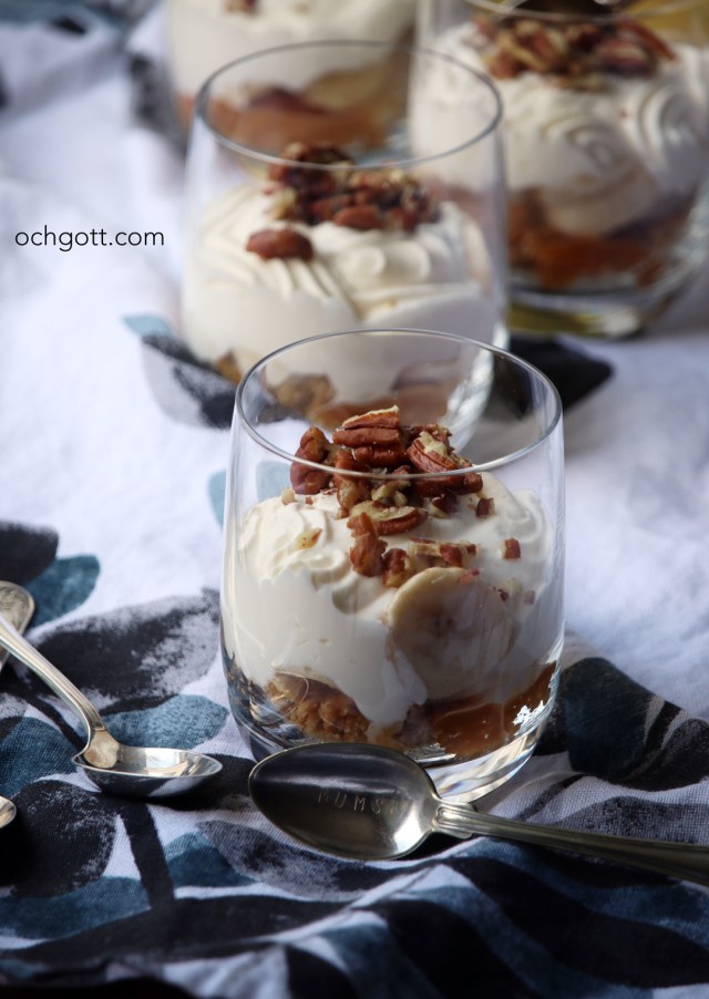 Banoffee Pie i glas - Foto: Britt-Marie Knutsson