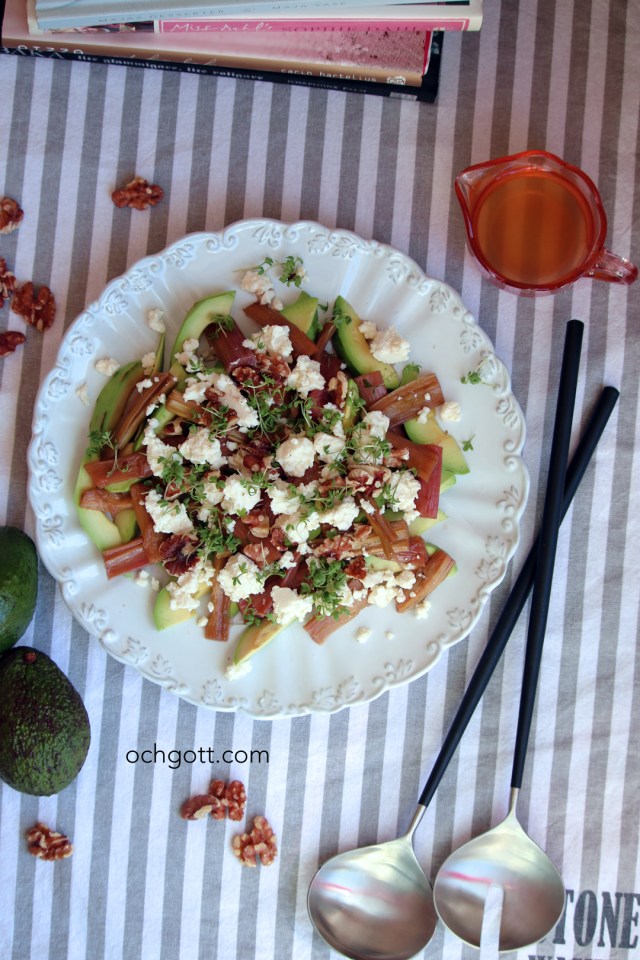 Rabarber- och avokadosallad - Foto: Britt-Marie Knutsson