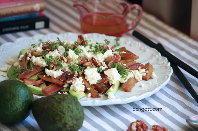 Rabarber- och avokadosallad - Foto: Britt-Marie Knutsson