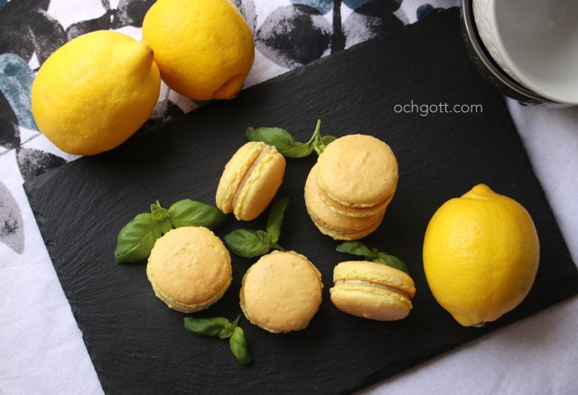 Citron- och basilikamacaroner - Foto: Britt-Marie Knutsson