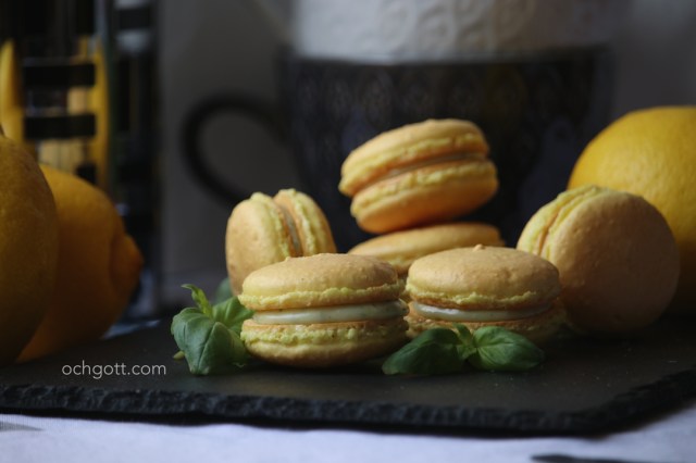 Citron- och basilikamacaroner - Foto: Britt-Marie Knutsson