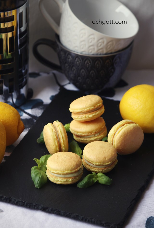 Citron- och basilikamacaroner - Foto: Britt-Marie Knutsson