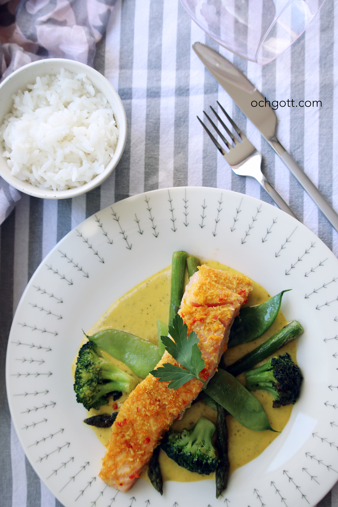 Kokoslax med mangosås - Foto: Britt-Marie Knutsson