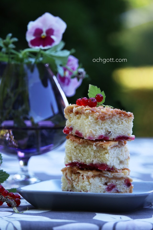 Toscakaka med röda vinbär - Foto: Britt-Marie Knutsson