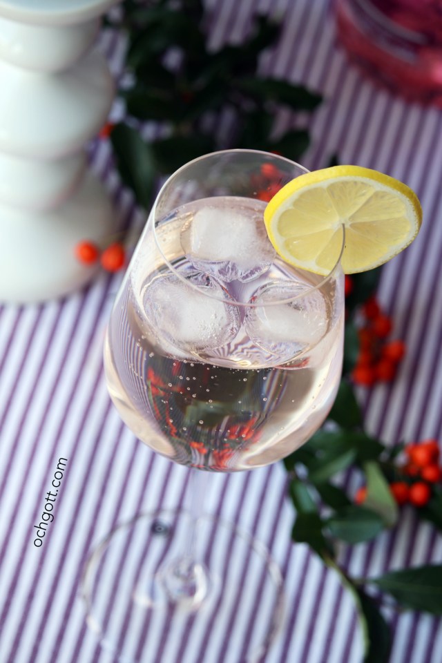 Sommardrink med bärsmakande gin och fläder - Foto: Britt-Marie Knutsson